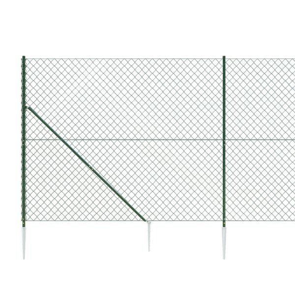 Maschendrahtzaun 0,8 x 25 m Grün - 35% Rabatt