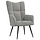 Eleganter Samt-Relaxsessel Hellgrau - 34% Rabatt