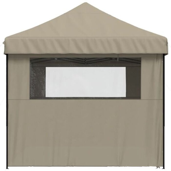 Faltbares Pop-up-Party-Pavillon 580x292 cm, Taupe - 35% Rabatt