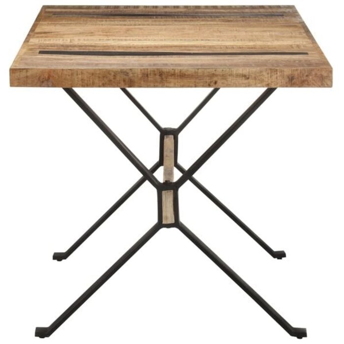 Industrial Esstisch aus Mangoholz 160x80cm - 35% Rabatt