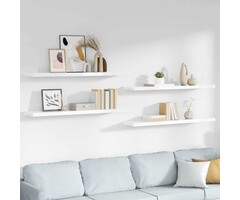 Vidaxl 4er Set Schweberegale Hochglanz Weiß 120cm - 29% Rabatt
