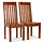 2er Set Esszimmerstühle Akazienholz Honigfarben 104 cm - 35% Rabatt