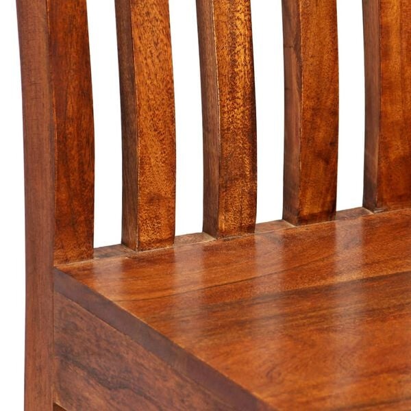 2er Set Esszimmerstühle Akazienholz Honigfarben 104 cm - 35% Rabatt
