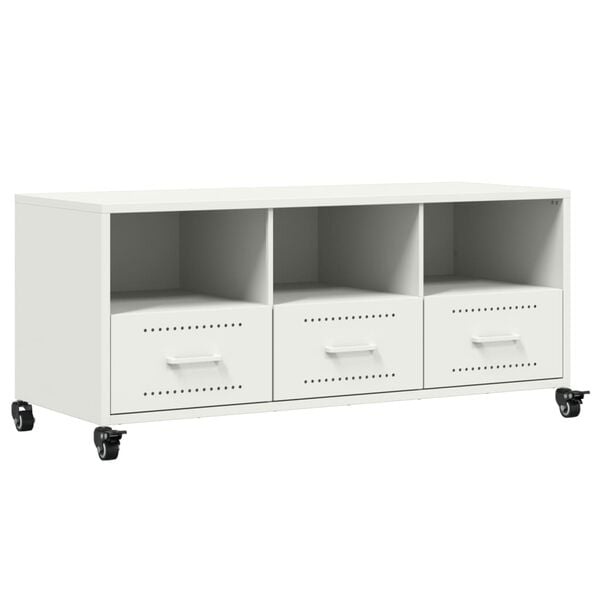 Vidaxl TV-Schrank aus Stahl Weiß 100,5 cm - 35% Rabatt