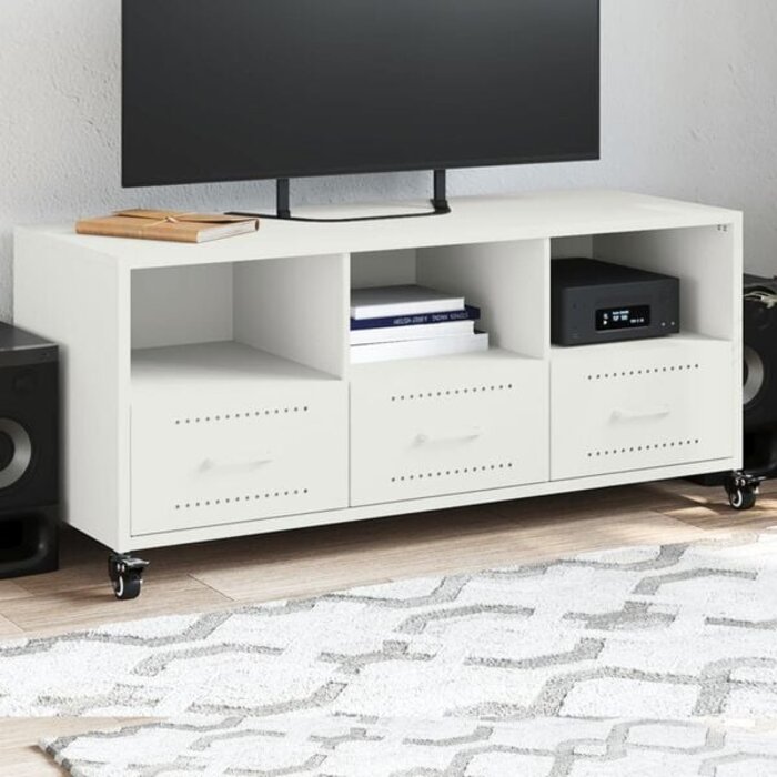 Vidaxl TV-Schrank aus Stahl Weiß 100,5 cm - 35% Rabatt