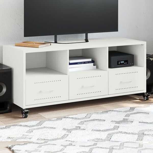 Vidaxl TV-Schrank aus Stahl Weiß 100,5 cm - 35% Rabatt