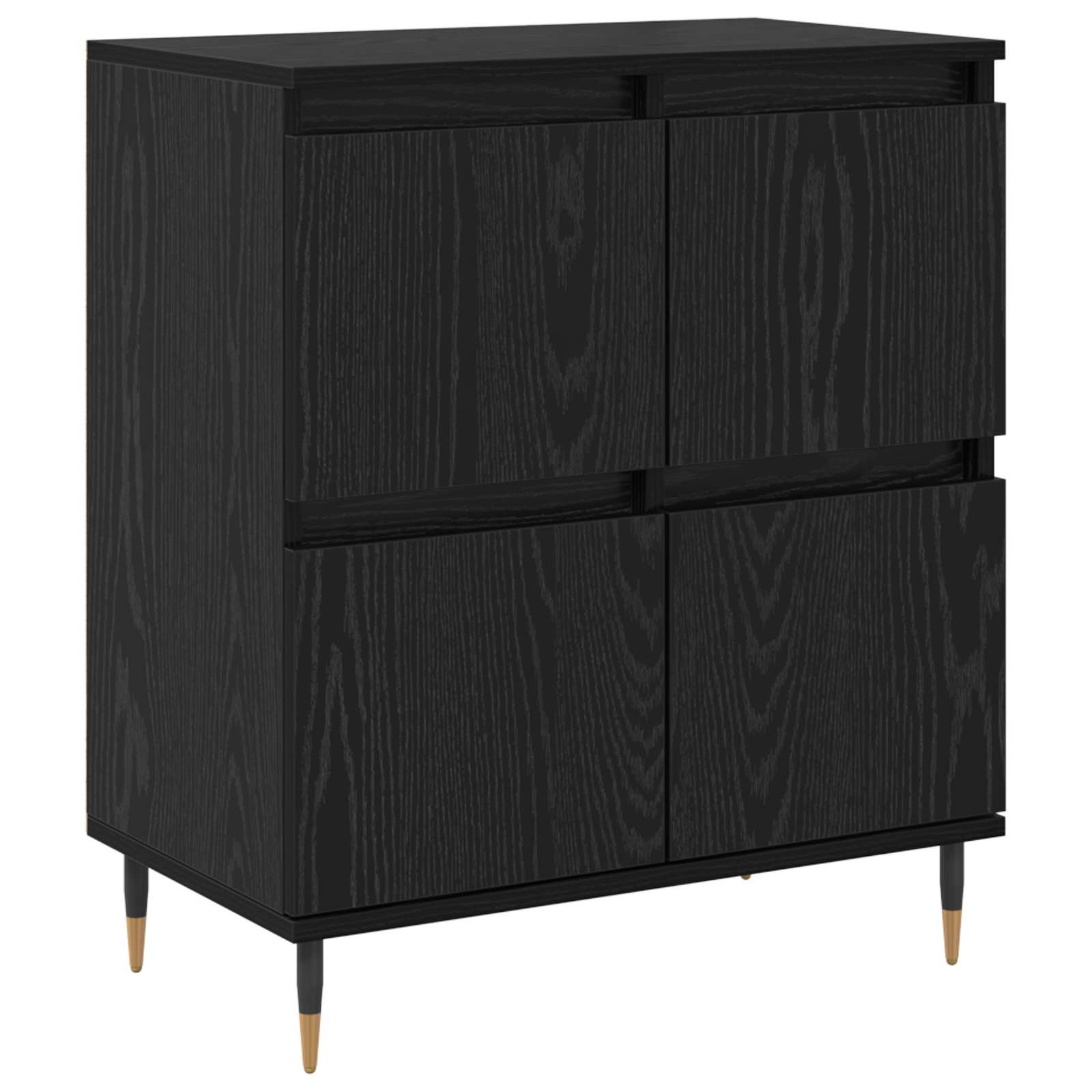 Vidaxl Sideboard in Schwarz-Eiche, 60 x 35 x 70 cm - 34% Rabatt