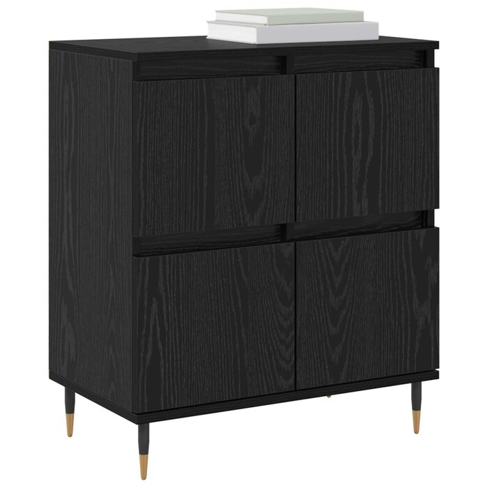 Vidaxl Sideboard in Schwarz-Eiche, 60 x 35 x 70 cm - 34% Rabatt