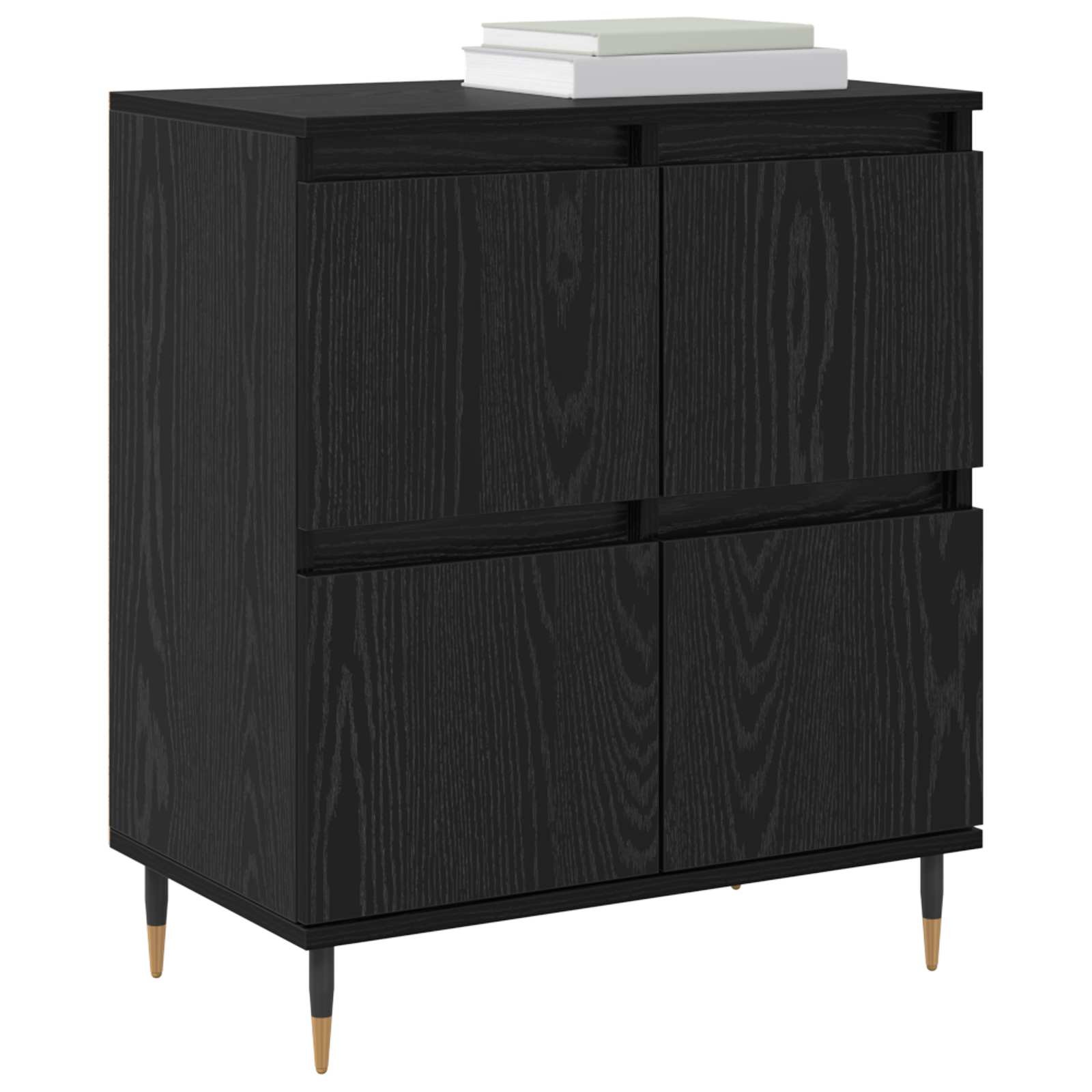 Vidaxl Sideboard in Schwarz-Eiche, 60 x 35 x 70 cm - 34% Rabatt