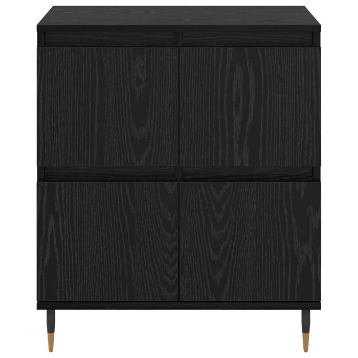 Vidaxl Sideboard in Schwarz-Eiche, 60 x 35 x 70 cm - 34% Rabatt