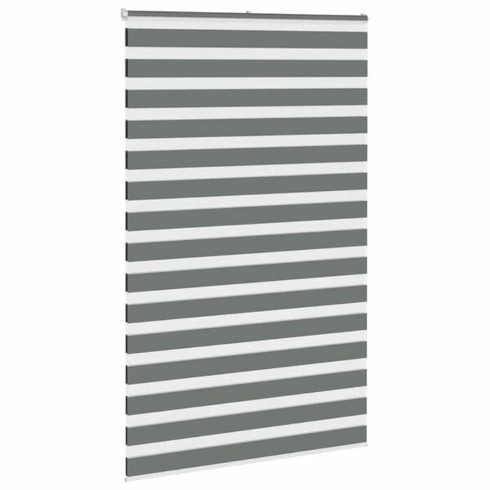 Vidaxl Doppelrollo Zebra 150x230 cm, Grau, Größe L - 33% Rabatt