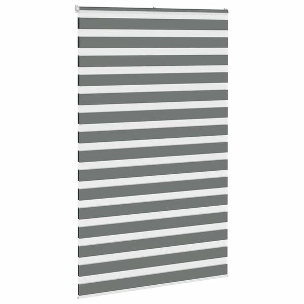 Vidaxl Doppelrollo Zebra 150x230 cm, Grau, Größe L - 33% Rabatt
