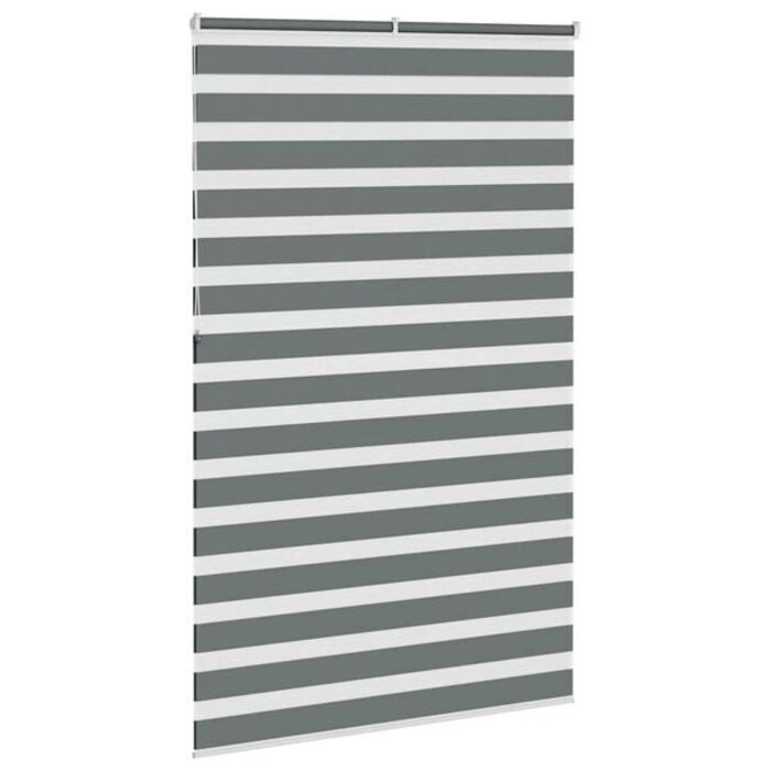 Vidaxl Doppelrollo Zebra 150x230 cm, Grau, Größe L - 33% Rabatt
