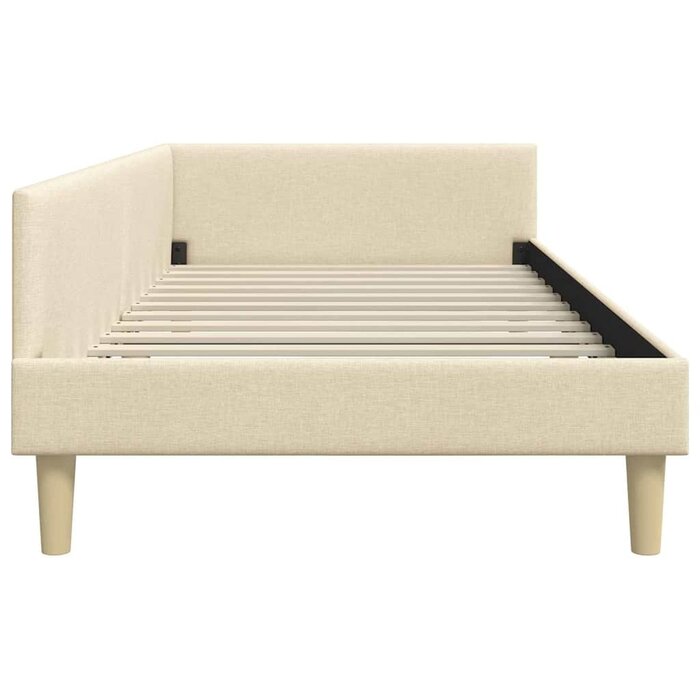 Vidaxl Eckbettrahmen 90x190cm Creme, Bruin grijs, Größe L - 34% Rabatt