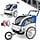 Fahrradanhänger für 2 Kinder Blau - 34% Rabatt - Kinderwagen-Funktion