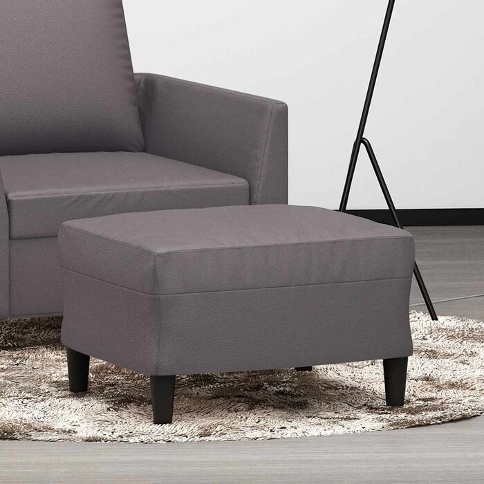 Vidaxl Eleganter Fußhocker in Grau - 60x50x41 cm - 32% Rabatt
