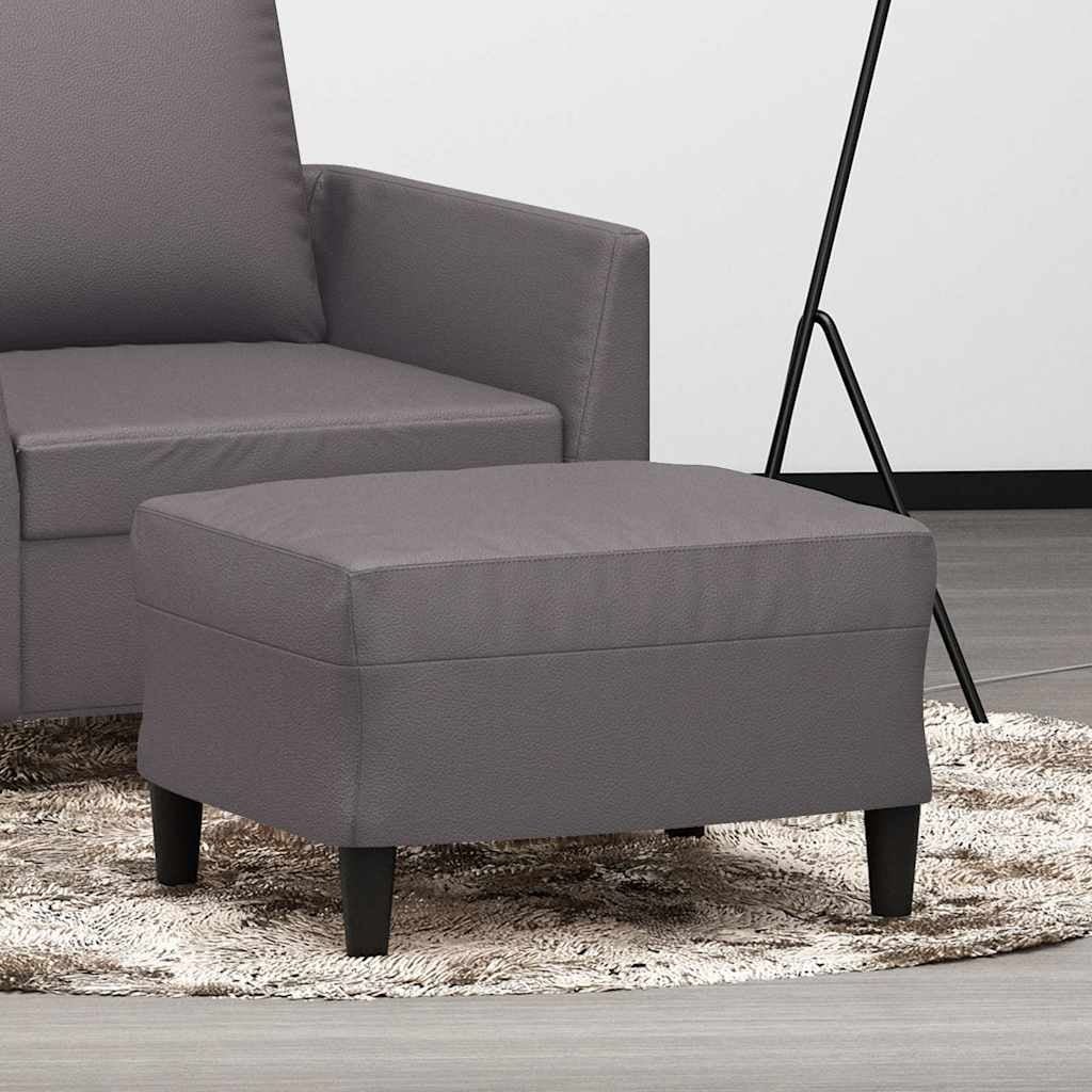 Vidaxl Eleganter Fußhocker in Grau - 60x50x41 cm - 32% Rabatt