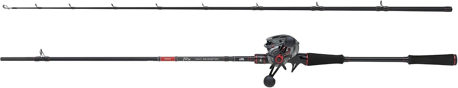 Hechtruten-Set 2,44 m Baitcast-Kombi Schwarz - 80% Rabatt