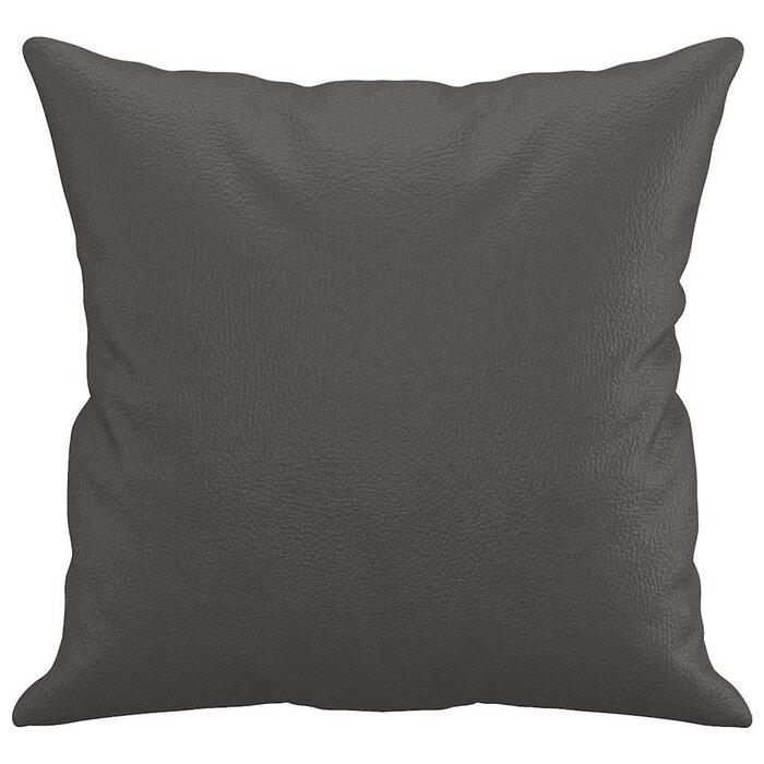 Vidaxl Dekokissen 2er Set 40x40 cm Kunstleder Grau - 30% Rabatt
