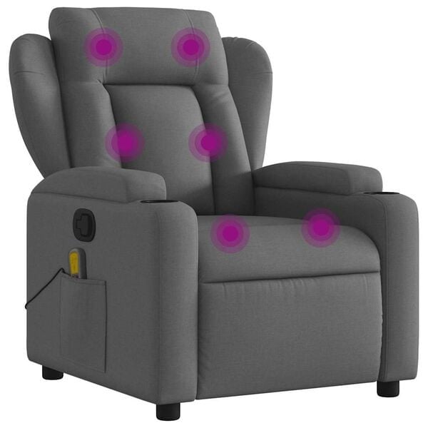 Massagesessel in Dunkelgrau - Verstellbar - 20% Rabatt