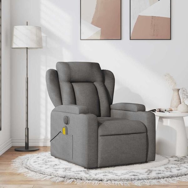 Massagesessel in Dunkelgrau - Verstellbar - 20% Rabatt