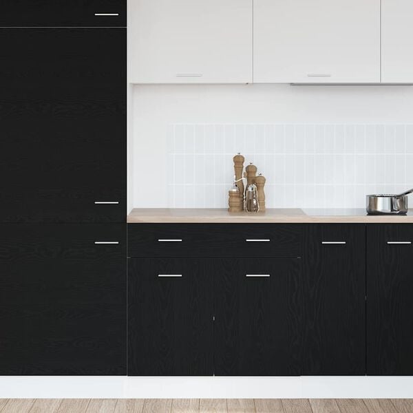 Küchenschrank Schwarz-Eiche 80x46x81,5cm - 25% Rabatt