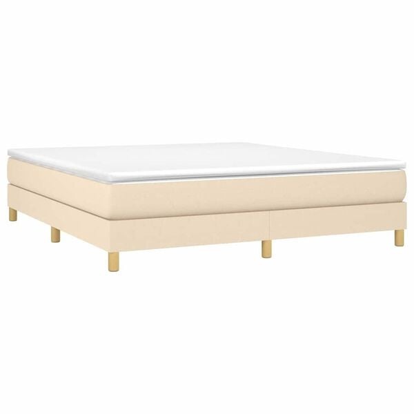 Boxspringbett 180x200 cm Creme - 25% Rabatt