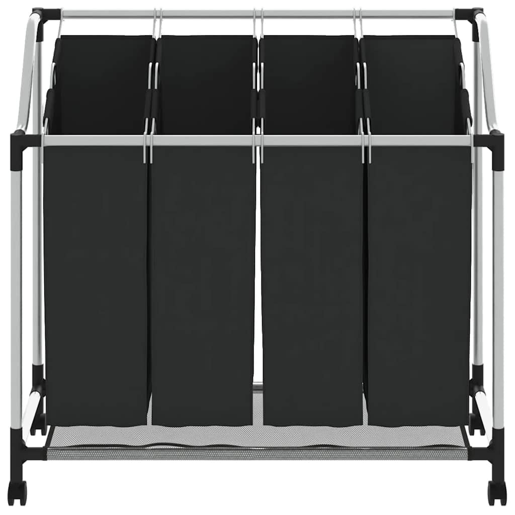 Wäschesortierer mit 4 Fächern Grijs L, 96 x 40 cm - 23% Rabatt