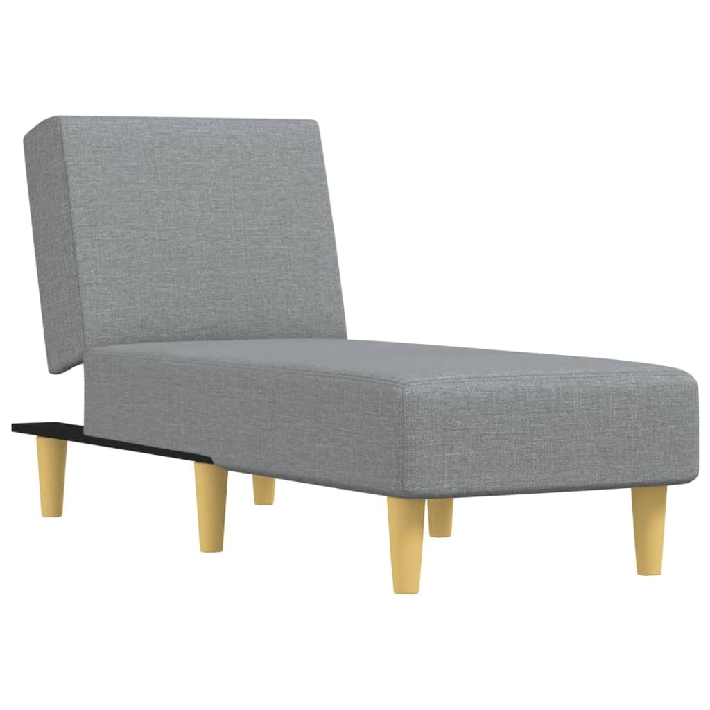 Moderne Chaiselongue in Hellgrau - verstellbar - 25% Rabatt