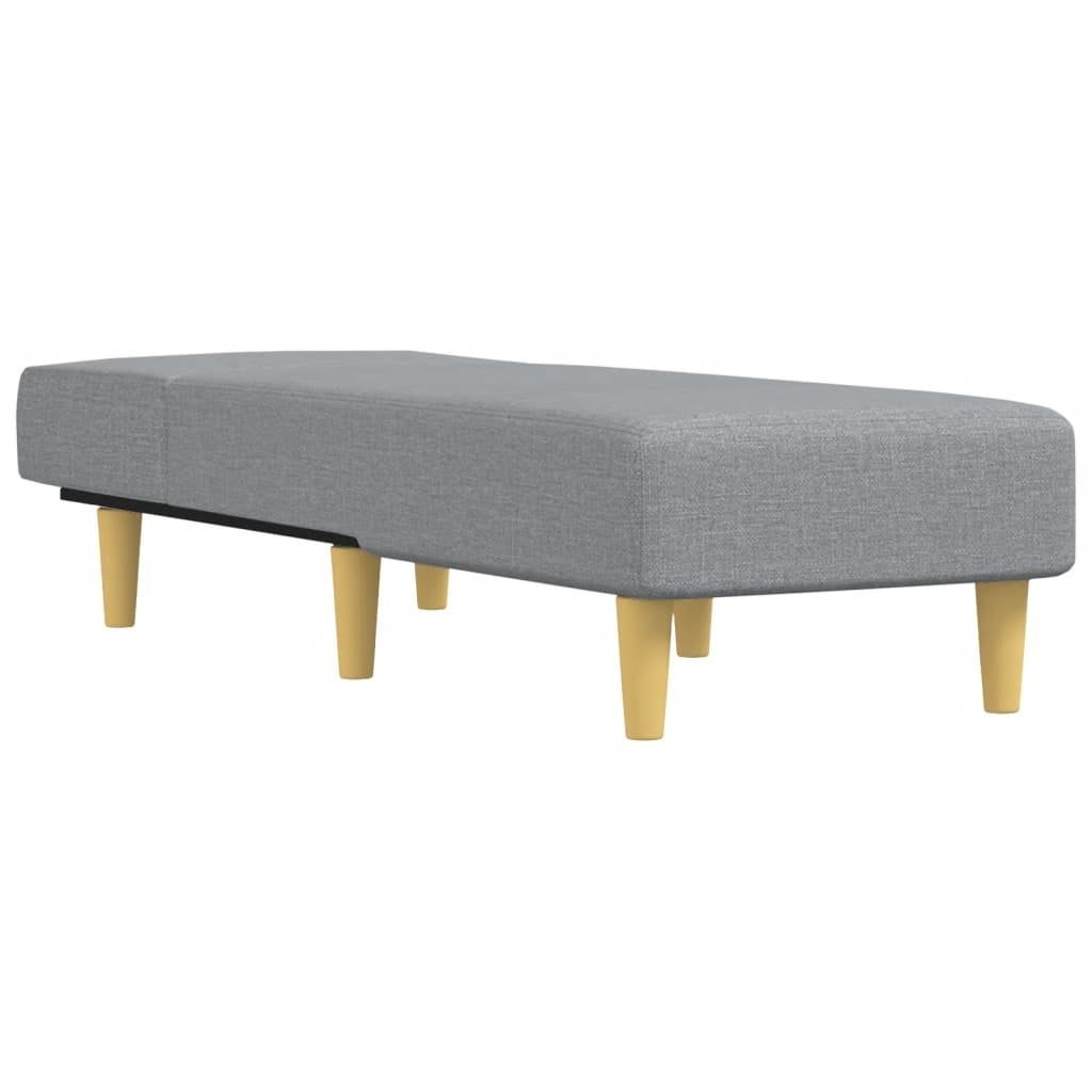 Moderne Chaiselongue in Hellgrau - verstellbar - 25% Rabatt
