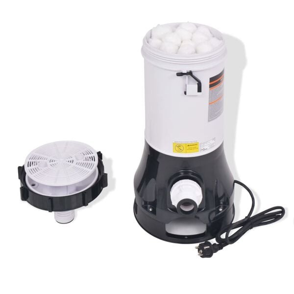 Pool-Filterpumpe 185 W 4,4 m³/h mit 100 Filterbällen - 25% Rabatt