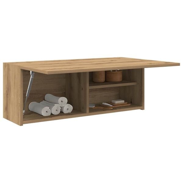 Badezimmer-Wandschrank 80x25x30 cm Artisan-Eiche - 24% Rabatt