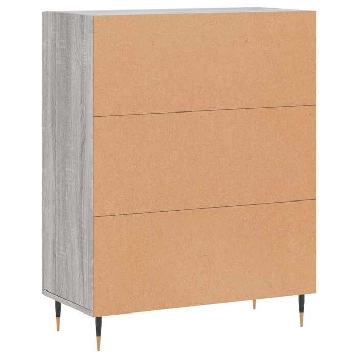 Sideboard 69,5x34x90 cm in Grau Sonoma Eiche - 24% Rabatt