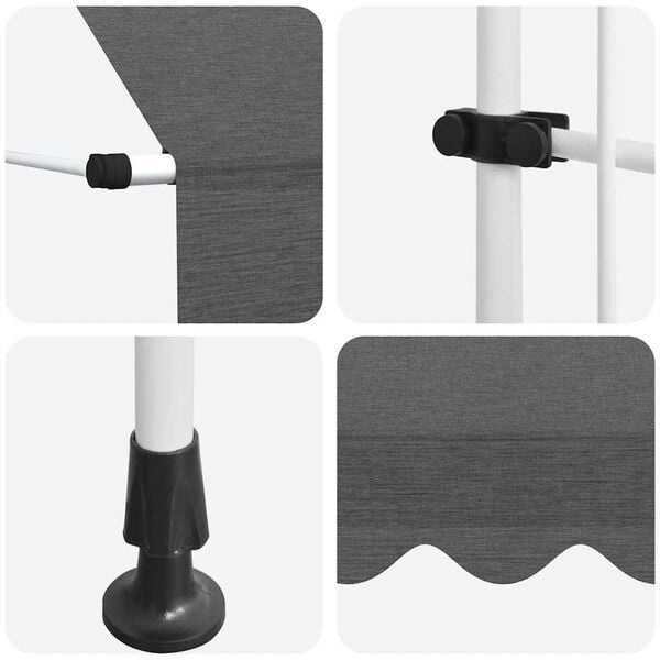 Manuelle Markise 200 cm Anthrazit - 24% Rabatt auf Retourenware
