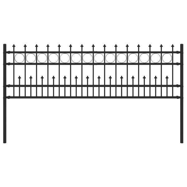 Spitzenzaun HORST 200 x 110 cm, Schwarz - 25% Rabatt