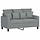 Kompaktes 2-Sitzer Sofa, Hellgrau, 120 cm - 25% Rabatt
