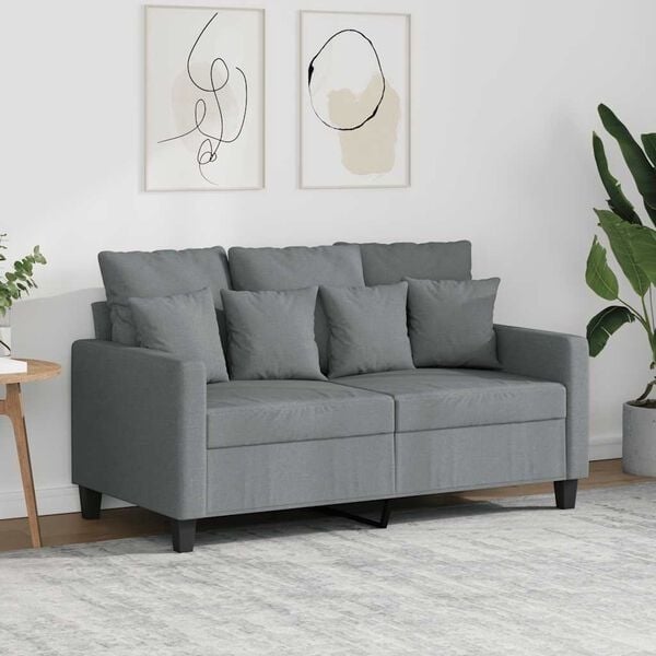 Kompaktes 2-Sitzer Sofa, Hellgrau, 120 cm - 25% Rabatt