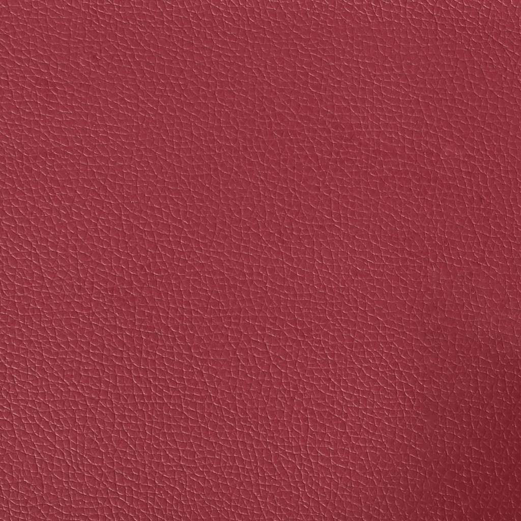 3-Sitzer Sofa 180 cm Kunstleder Weinrot - 25% Rabatt