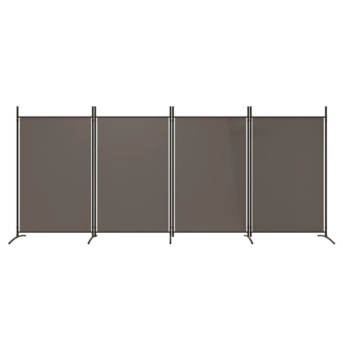Raumteiler 4 Paneele 346x180 cm Anthrazit - 23% Rabatt