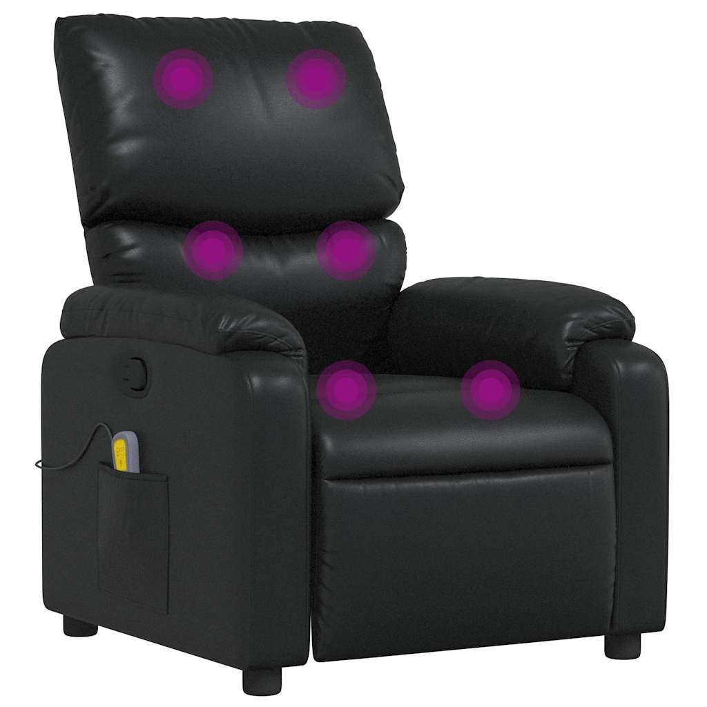 Elektrischer Massagesessel, Schwarz, 25% Rabatt