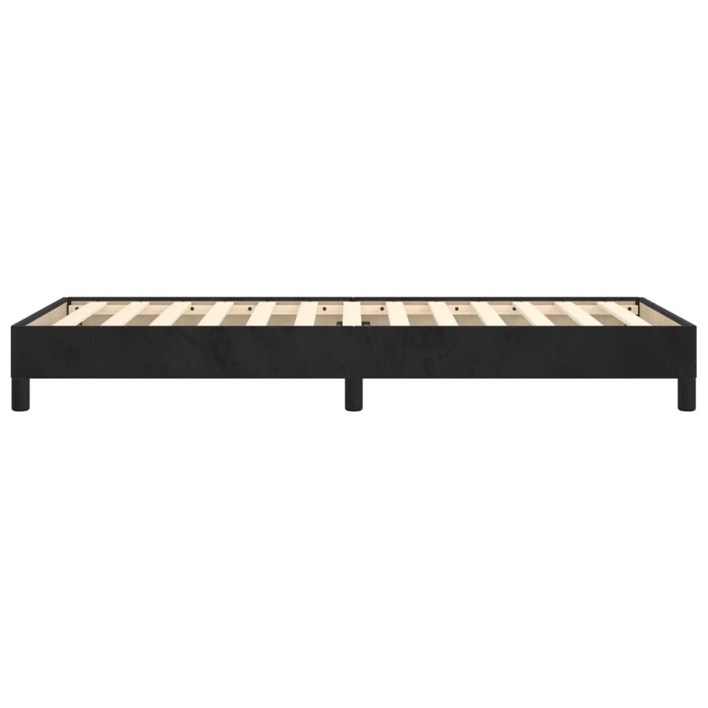Bettgestell Samt Schwarz 90x200 cm - 24% Rabatt