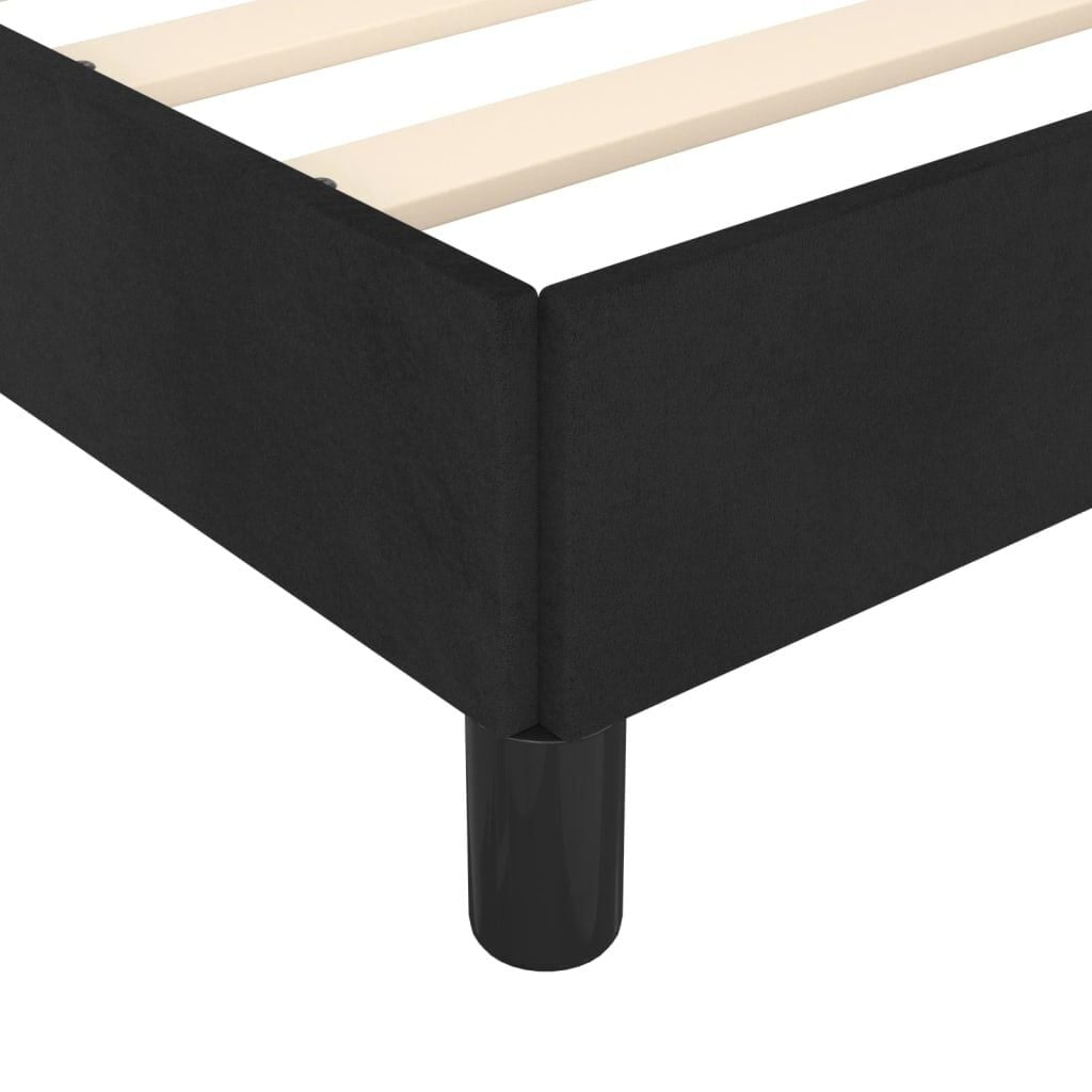 Bettgestell Samt Schwarz 90x200 cm - 24% Rabatt