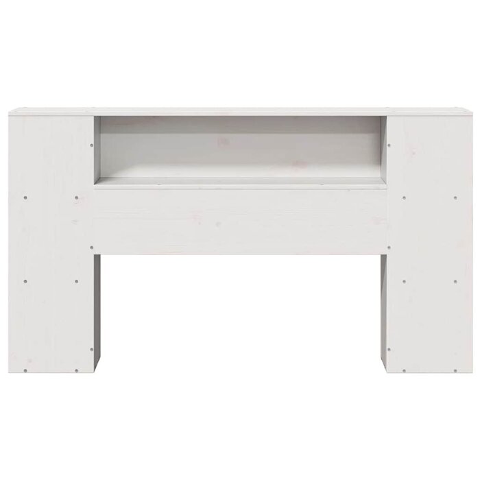 Kopfteil 135 cm mit Ablagefächern, Weiß, Größe L - 25% Rabatt