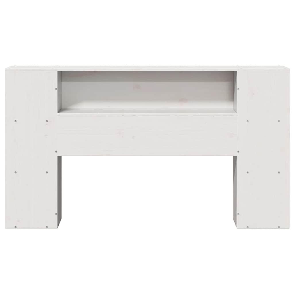 Kopfteil 135 cm mit Ablagefächern, Weiß, Größe L - 25% Rabatt