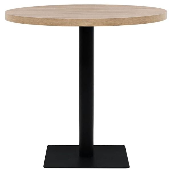 Runder Bistrotisch Eichenoptik 80x75 cm - 25% Rabatt