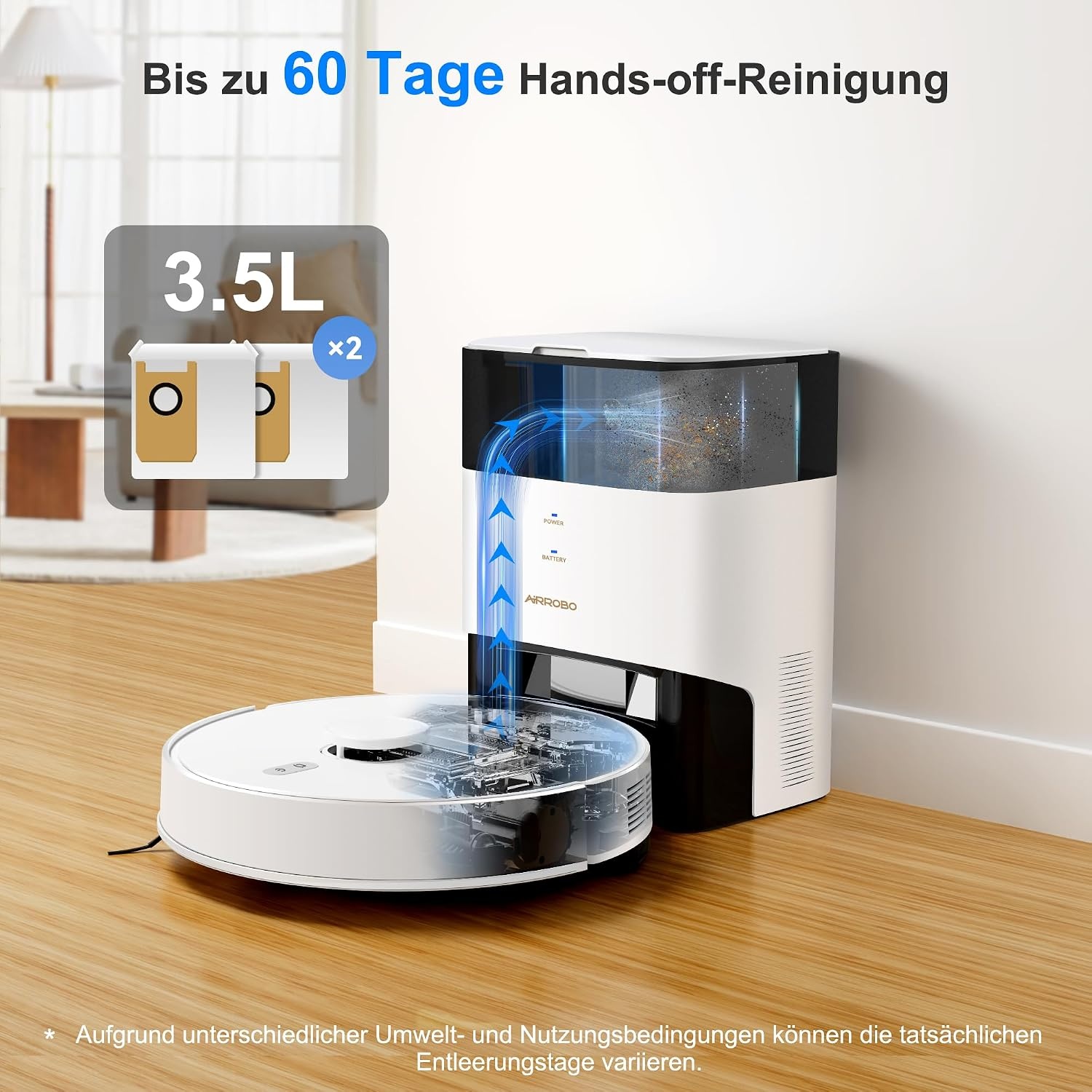 Saugroboter mit Wischfunktion & Absaugstation - 25% Rabatt