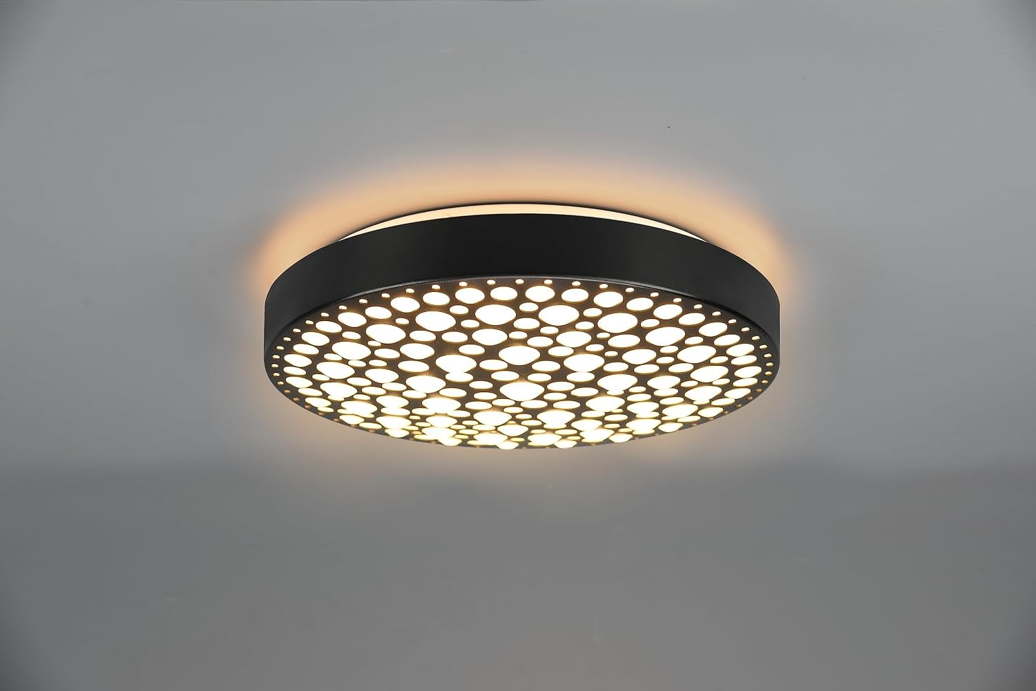 LED-Deckenleuchte Chizu 22W, 40 cm, Schwarz, Dimmbar, RGB - 24% Rabatt