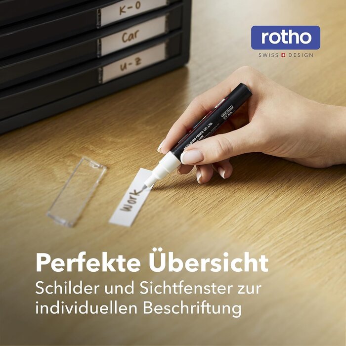 Schubladenbox mit 10 Fächern, Büro-Organizer, Anthrazit - 23% Rabatt