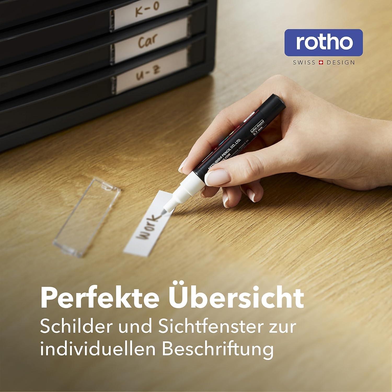 Schubladenbox mit 10 Fächern, Büro-Organizer, Anthrazit - 23% Rabatt
