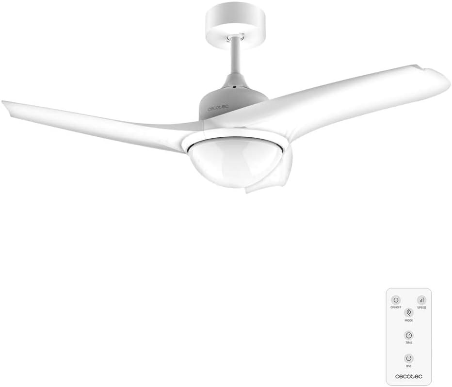 Deckenventilator 106 cm mit LED & Fernbedienung - Weiß - 24% Rabatt